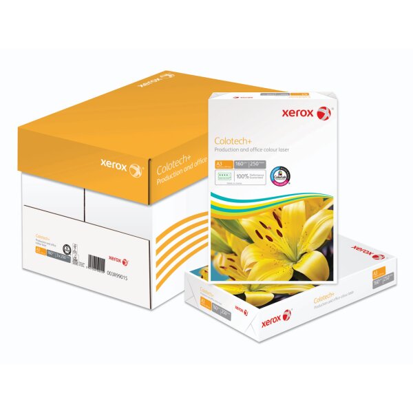 XEROX Colotech+ Farblaserpapier weiss A3 160g - 1 Karton (750 Blatt)