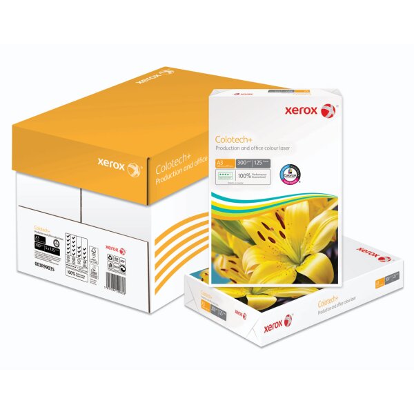 XEROX Colotech+ Farblaserpapier weiss A3 300g - 1 Karton (625 Blatt)