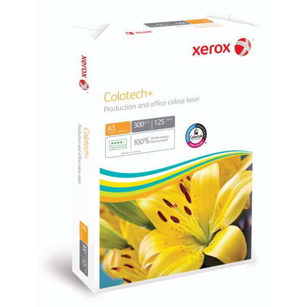 XEROX Colotech+ Farblaserpapier weiss A3 300g - 1 Karton (625 Blatt)
