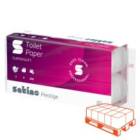 SATINO Prestige Toilettenpapier hochweiss, 3-lagig, 250...