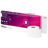 SATINO Prestige Cotton Papier de toilette extra blanc, 3 couches, 250 feuilles - 1/4 Palette (336 rouleaux)