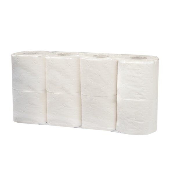 LOW BUDGET Toilettenpapier hochweiss, 3-lagig, 250 Blatt - 1 Palette (1728 Rollen) inkl. Gratis E-Vignette