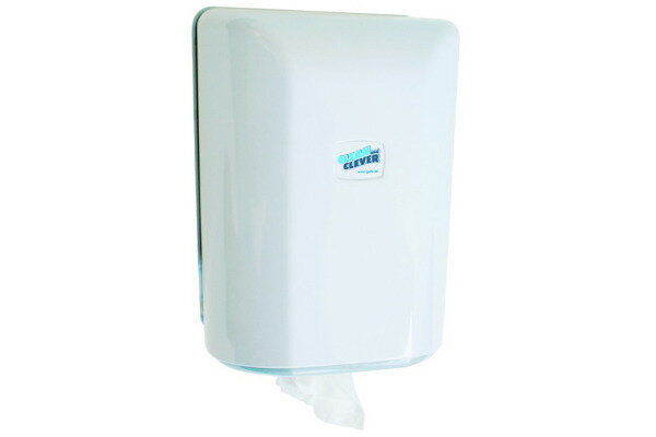 CLEAN AND CLEVER Dispenser chiffons SMA406 42156 Midi, blanc