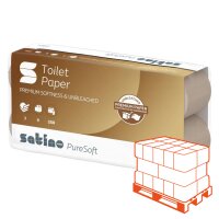 SATINO PureSoft Recycling Papier de toilette beige,...