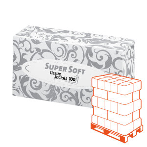 SEMYCARE Kosmetiktücher Flachbox, weiss, 2-lagig - 1...