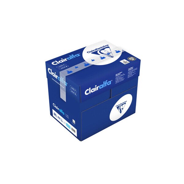 CLAIREFONTAINE Clairalfa  Papier en qualité supérieure extra blanc A4 80g - 1 Palette (125000 feuilles)