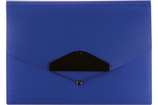 B&Uuml;ROLINE Dossier &agrave; compartiments A4 663299 bleu 6 compart.