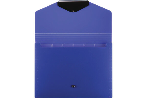 B&Uuml;ROLINE Dossier &agrave; compartiments A4 663299 bleu 6 compart.