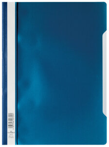 DURABLE Chemise à lamelle, A4, en PP, bleu...