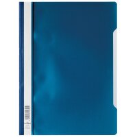 DURABLE Chemise à lamelle, A4, en PP, bleu...
