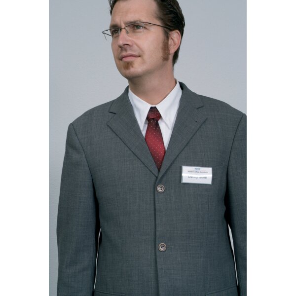 DURABLE Porte-badge Click Fold, avec pince combi, 75 x 40 mm