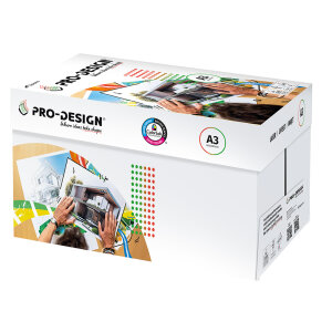 PRO-DESIGN Papier Laser couleur extra blanc A3 90g - 1...
