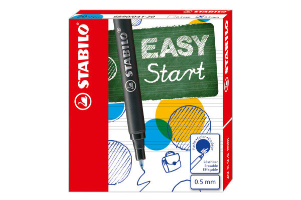 STABILO Cartouche dencre Easy 0,5 mm 6890/041-20 bleu 20 pcs.