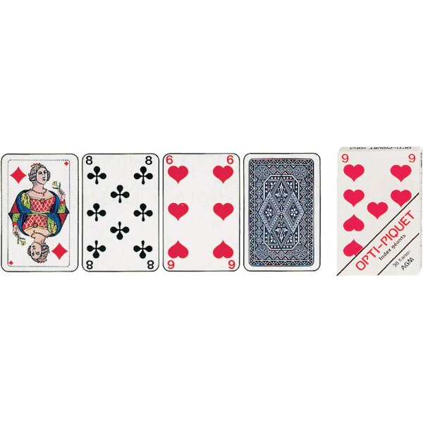 AGM&Uuml;LLER Jeux Jass Piquet Opti 57x89mm 1002638 36 cartes