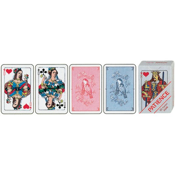 AGMÜLLER Patience 43x66mm 10032199-001 bleu 55 cartes