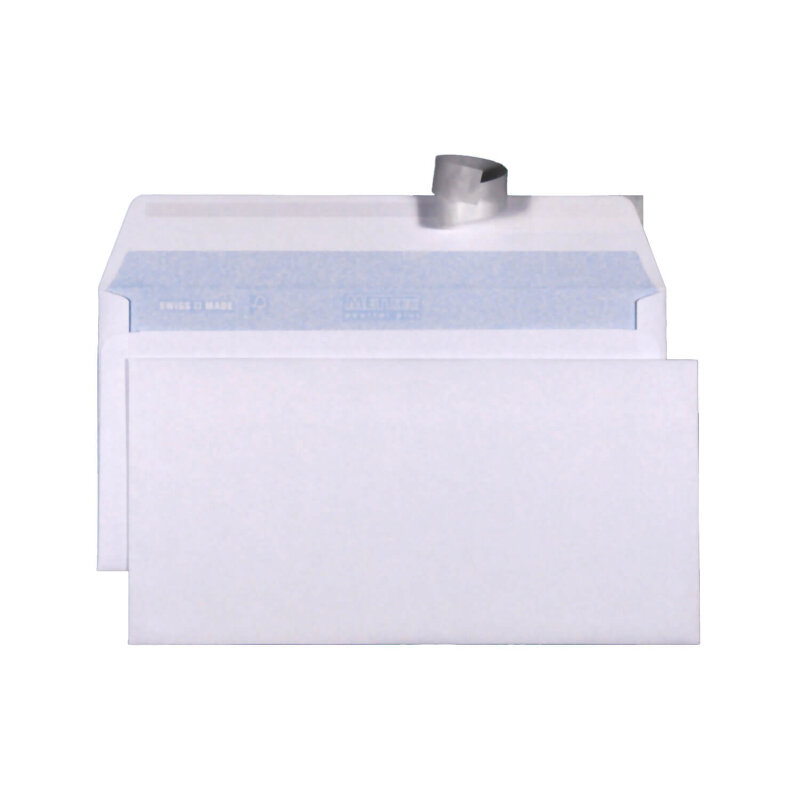 METTLER Couvert C5/6 ohne Fenster Haftklebe weiss 100g - 500 St&uuml;ck
