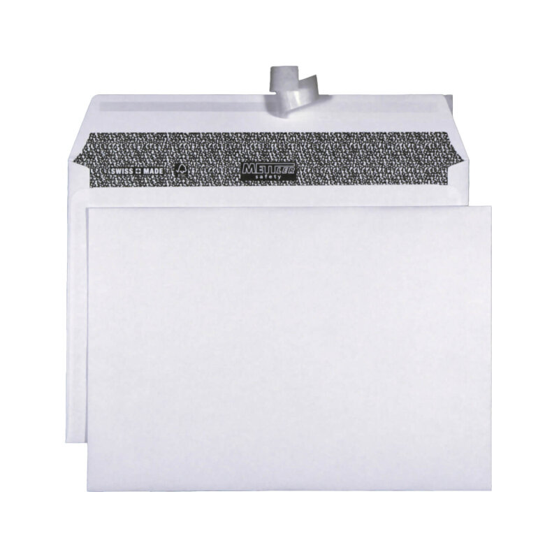 METTLER Savety Enveloppe C5 sans fen&ecirc;tre blanc 100g - 500 pi&egrave;ces
