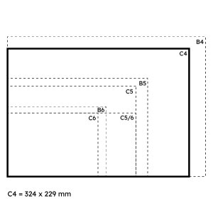 METTLER Enveloppe C4 sans fenêtre blanc 120g - 250...