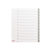 KOLMA Register LongLife A4+ 19.411.03 grau 1-12