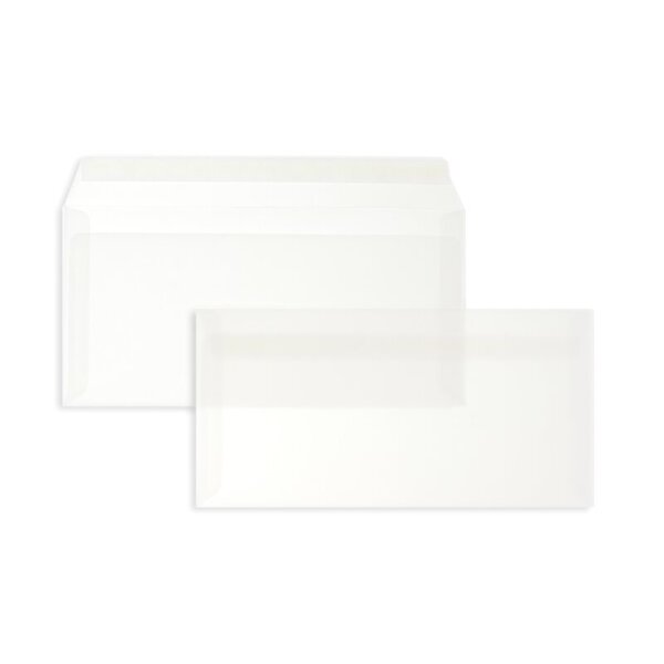BLANKE Couvert C5/6 ohne Fenster transparent-weiss 90g - 500 Stück