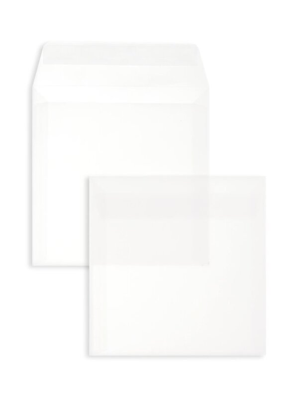 BLANKE Enveloppe carr&eacute;e 160 x 160 mm sans fen&ecirc;tre transparent-blanc 100g - 100 pi&egrave;ces