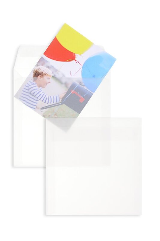 BLANKE Enveloppe carr&eacute;e 160 x 160 mm sans fen&ecirc;tre transparent-blanc 100g - 100 pi&egrave;ces