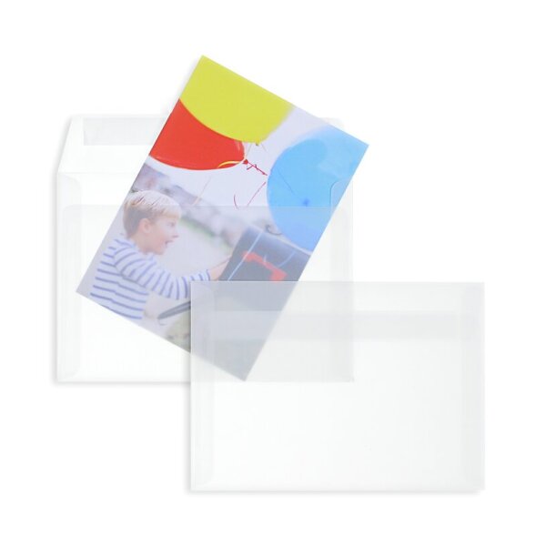 BLANKE Couvert C6 ohne Fenster transparent-weiss 90g - 1 Stück