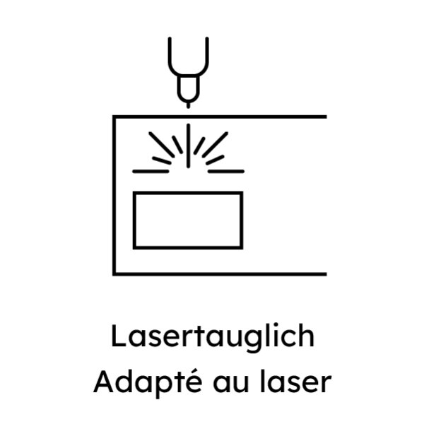 METTLER Laser Couvert C5/6 Fenster rechts Haftklebe weiss 100g - 500 Stück