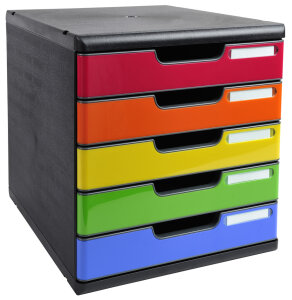 EXACOMPTA Module de classement MODULO, 3 tiroirs, noir