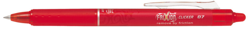 PILOT Tintenroller FRIXION BALL CLICKER 07, rot