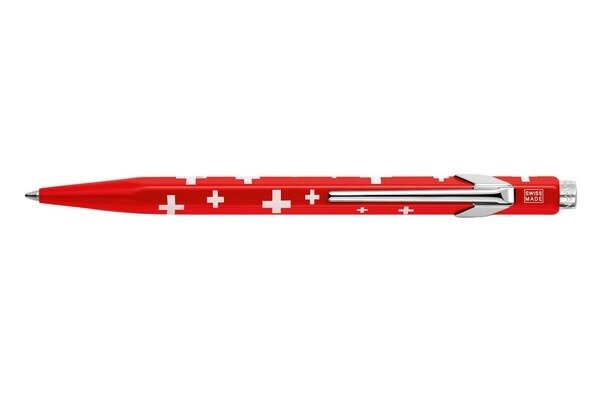 CARAN DACHE Kugelschreiber Totally Swiss 849.053 rot/weiss, mit Metalletui