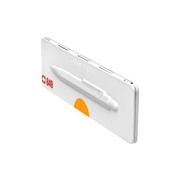 CARAN DACHE Kugelschreiber 849 Pop Line 849.530 orange fluo, mit Metalletui