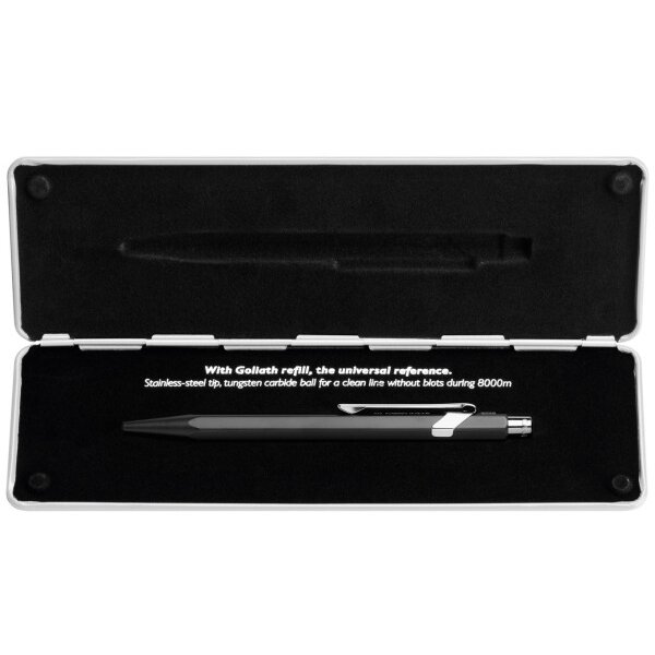 CARAN DACHE Kugelschreiber 849 Pop Line 849.509 schwarz matt, mit Metalletui