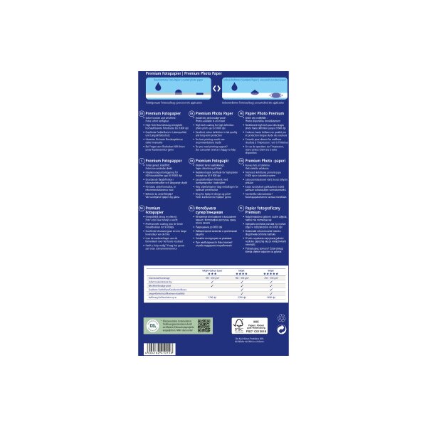 AVERY ZWECKFORM Superior InkJet Photo Paper A4 2556-20 250g 20 flls.