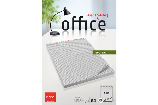 ELCO Bloc notes Office A4 74404.27 quadrill&eacute;, 65g 100 feuilles