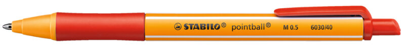 STABILO Druckkugelschreiber pointball, 0,5 mm, rot