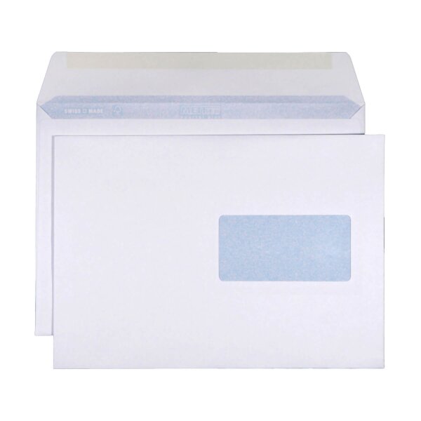 METTLER Enveloppe B5 fenêtre à droite gommée blanc 100g - 500 pièces