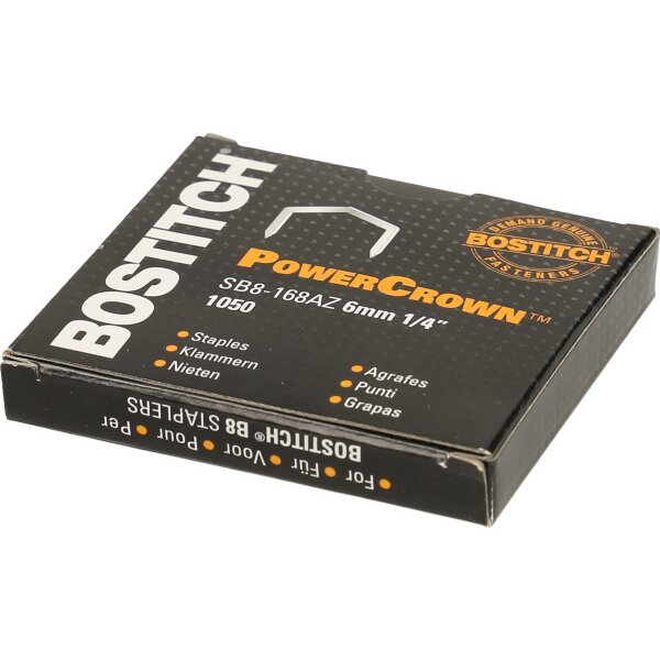 BOSTITCH Heftklammern SB-8 6mm SB8-168AZ 1050 Stück