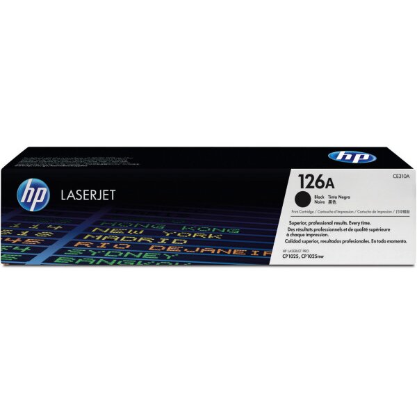 HP Cartouche toner 126A noir CE310A Color LJ Pro CP1025 1200 p.