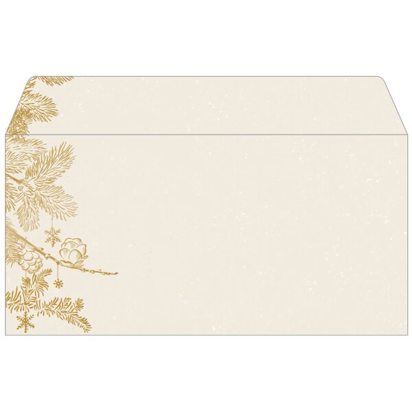 sigel Enveloppe à motif de Noël Silent Night, format long