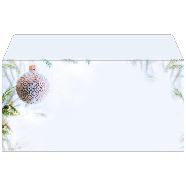 sigel Enveloppe à motif de Noël Silent Night, format long