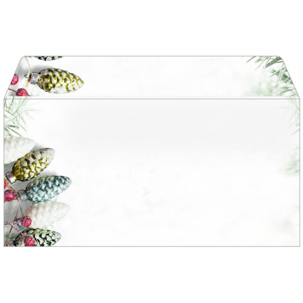 sigel Enveloppe à motif de Noël Silent Night, format long