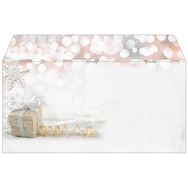 sigel Enveloppe à motif de Noël Silent Night, format long
