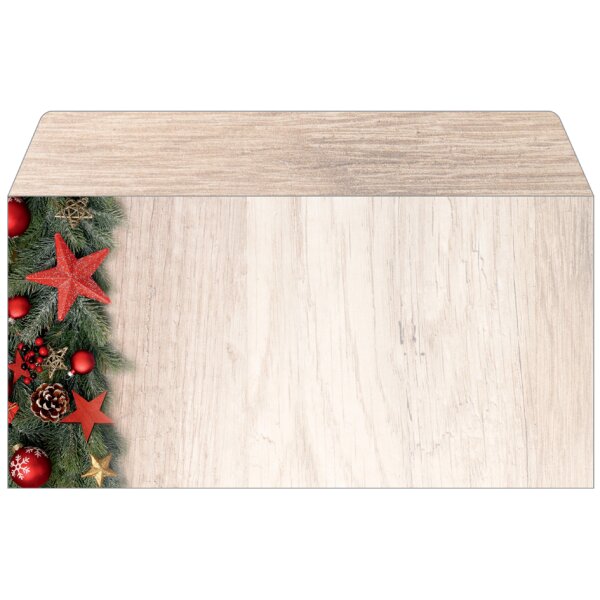 sigel Enveloppe à motif de Noël Silent Night, format long