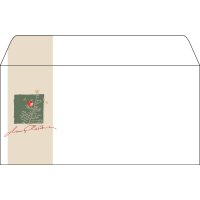 sigel Enveloppe à motif de Noël Silent Night, format long
