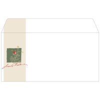 sigel Enveloppe à motif de Noël Silent Night, format long