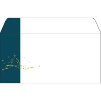 sigel Enveloppe à motif de Noël Silent Night, format long