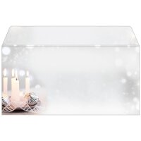 sigel Enveloppe à motif de Noël Silent Night, format long