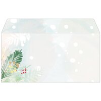 sigel Enveloppe à motif de Noël Silent Night, format long