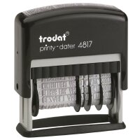 trodat Wortbandstempel Printy Dater 4817, mit Datum, schwarz